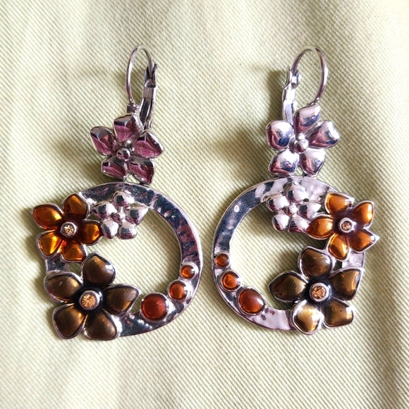 Beautiful spring flowers earings - Picture 2 of 4